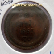 Rusko - 2 kopějka 1865 E.M..   