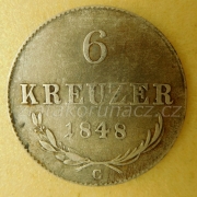 6 Krejcar 1848 C