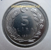 Turecko - 5 lira 1987