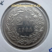 Švýcarsko - 2 frank 1994 B