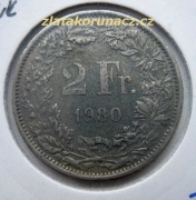 Švýcarsko - 2 frank 1980