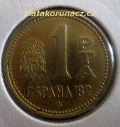 Španělsko - 1 peseta 1980 (82)