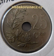 Belgie - 25 centimes 1908 Cen.