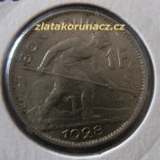 Luxembursko - 1 frank 1928