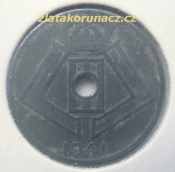 Belgie - 5 centimes 1941 zinek
