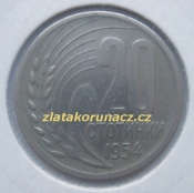 Bulharsko - 20 stotinki 1954
