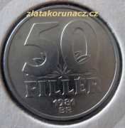 Maďarsko - 50 filler 1981