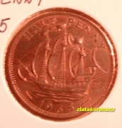 Anglie - 1/2 penny 1965 