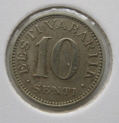 Estonsko - 10 senti 1931