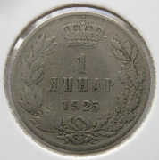 Jugoslávie - 1 dinar 1925