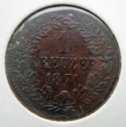 Německo-Baden - 1 krejcar 1871