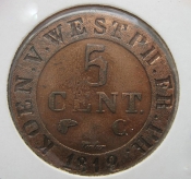 Německo-Westphalia - 5 centimes 1812 C