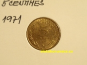 Francie - 5 centimes 1971