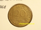 Francie - 20 centimes 1968