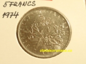 Francie -  5 francs 1974