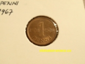 Finsko - 1 penni 1967