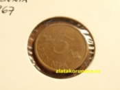 Finsko - 5 penniä 1967