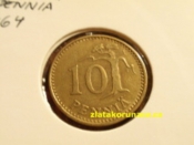 Finsko - 10 penniä 1964 S