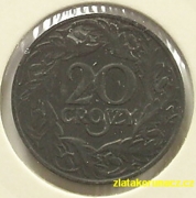 Polsko - 20 groszy 1923 zinek