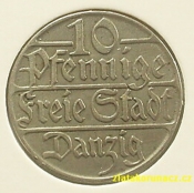 Polsko - Gdaňsk - 10 pfennig 1923