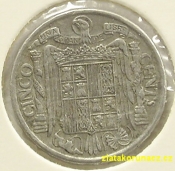 Španělsko - 5 centimos 1940 PLVS