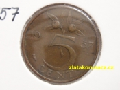 Holandsko - 5 cent 1957