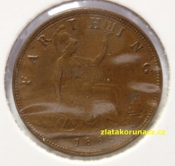 Anglie - 1 farthing 1886