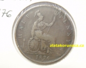 Anglie - 1/2 penny 1876 H