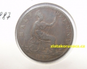 Anglie - 1/2 penny 1887