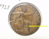 Anglie - 1/2 penny 1921