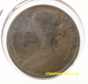 Anglie - 1 penny 1861