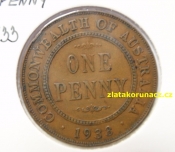 Austrálie - 1 penny 1933