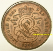 Belgie - 2 centimes 1905 Belges