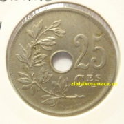 Belgie - 25 centimes 1921 Ces.