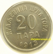 Černá Hora - 20 para 1913