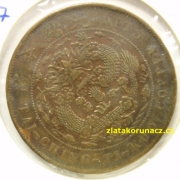 Čína - Říše - 20 cash 1907