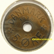 Dánsko - 5 ore 1929