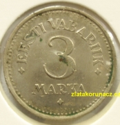 Estonsko - 3 marka 1922