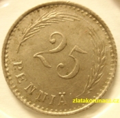 Finsko - 25 penniä 1921 H
