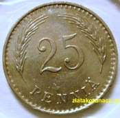 Finsko - 25 penniä 1937 S