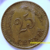 Finsko - 25 penniä 1940 S