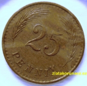 Finsko - 25 penniä 1941 S