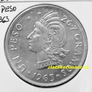 Dominikánská republika - 1 peso 1963