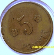 Finsko - 5 penniä 1920