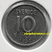 Švédsko - 10 óre 1956 TS