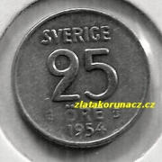 Švédsko - 25 óre 1954 TS