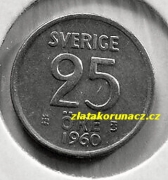 Švédsko - 25 óre 1960 TS