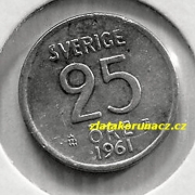 Švédsko - 25 óre 1961 TS