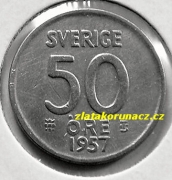Švédsko - 50 óre 1957 TS