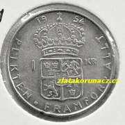 Švédsko - 1 krona 1954 TS